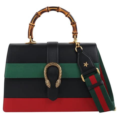 black gucci bag with red and green flag vertical|red gucci bag sale.